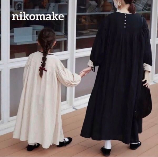 pin tuck niko one-piece ニコメイク ワンピース