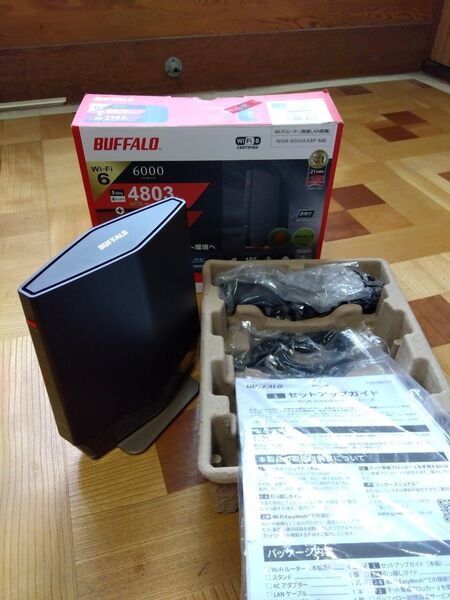 BUFFALO WSR-6000AX8P-MB WiFi6 無線LANルーター 本体美品