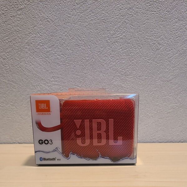 新品未使用品 ポータブル ウォータープルーフ スピーカー JBL GO 3 GO3RED レッド ワイヤレス Bluetooth