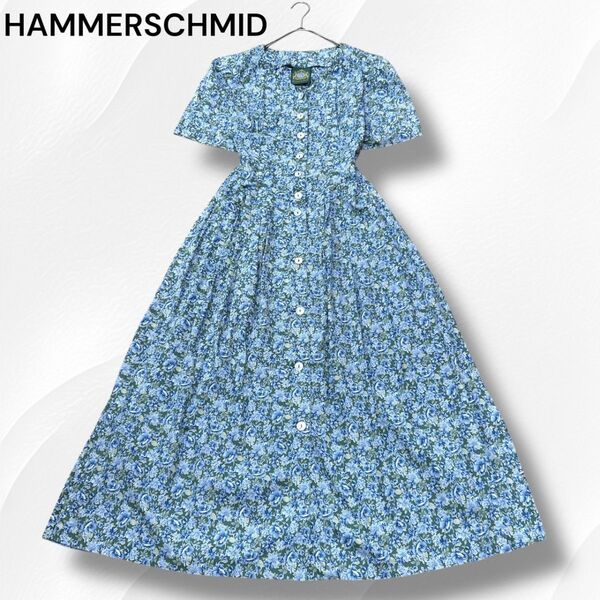 HAMMERSCHMID ハンマーシュミット ヴィンテージ シャツワンピース ロング 花柄 フラワー ボタニカル 古着