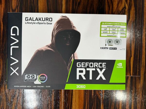 玄人志向 GALAKURO GK-RTX3060-E12GB/OC/WHITE グラフィックボード
