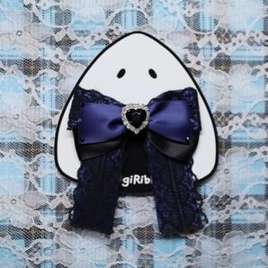 キンブレリボン ペンラリボン 青 黒 ブルー ネイビー ブラック ハンドメイド