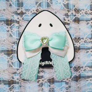 キンブレリボン ペンライトリボン ペンラリボン ミント グリーン 緑 ハンドメイド