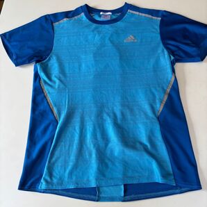 adidas メンズ トレーニングウェア CLIMALITE ブルー系 Mサイズスポーツファッション