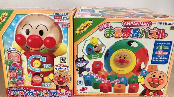 アンパンマン わくわくガチャころりんJr.とまるまるパズル 2個セット