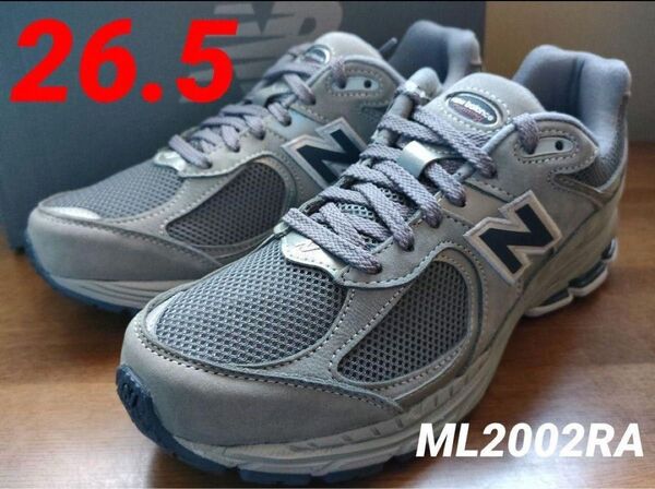 ⑤希少★公式購入品【新品未使用】ニューバランス ML2002RA 26.5cm GRAY
