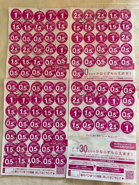 ヤマザキ春のパンまつり 3皿分+19点