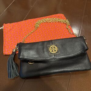 TORY BURCH チェーンショルダーバッグ ブラック
