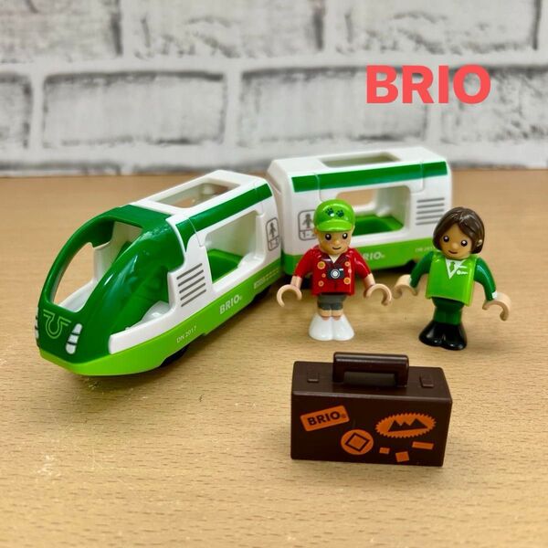 BRIO ブリオ 緑 の トラベルトレイン セット 木製レール用