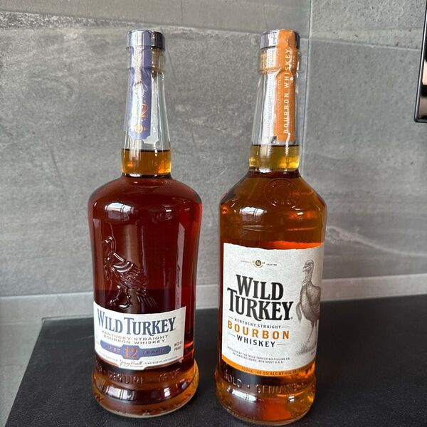 WILD TURKEY ワイルドターキー 12年 、ワイルドターキースタンダード 2本