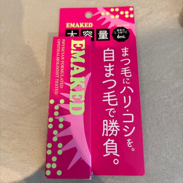 EMAKED エマーキット まつ毛美容液 3本分 大容量6ml 水橋保寿堂製薬
