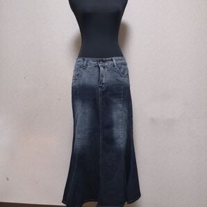 デニム ロングスカート マーメイド