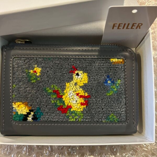 FEILER フェイラー ハイジ カードケース グレー (WEB限定)