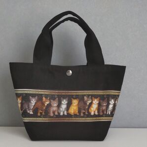 トートバッグ 子猫柄 ハンドメイド