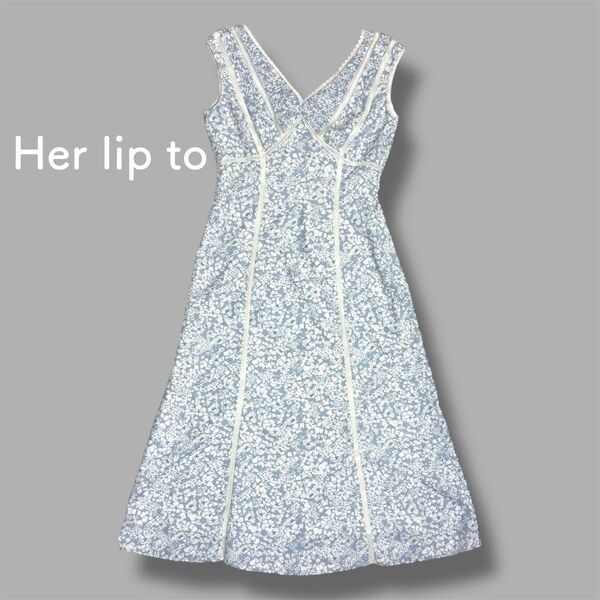 Her lip to ハーリップトゥ Lace Trimmed Floral Dress フローラルドレス ワンビース 小嶋陽菜