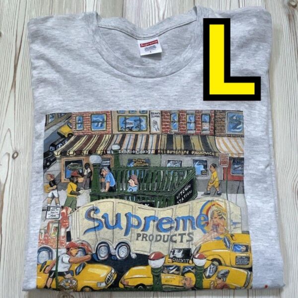 Supreme Manhattan Tee シュプリーム マンハッタン Tシャツ Lサイズ アッシュグレー
