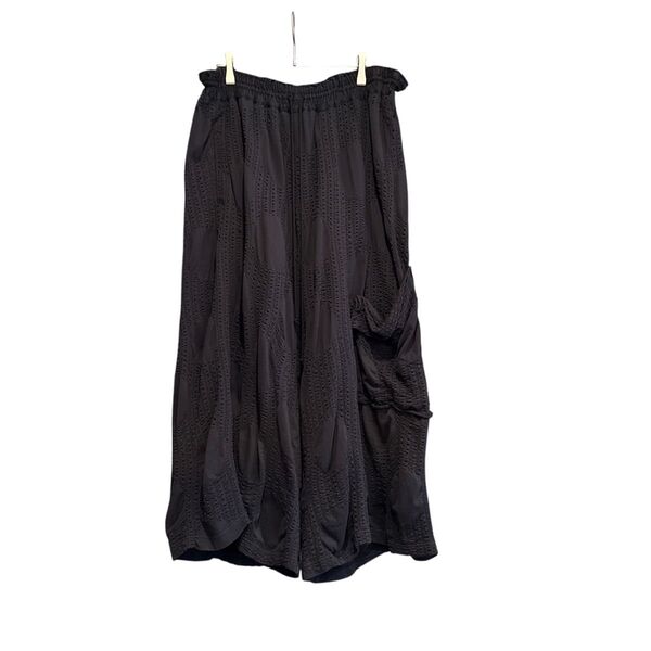COTTON JERSEY DOT JACQUARD PANTS
