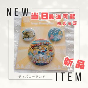 缶バッジ 新品 ディズニー ドナパル パルパルーザ ドナルド 2025