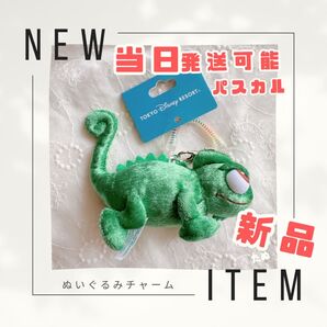 新品 当日発送可能 ディズニー ぬいぐるみチャーム ラプンツェル パスカル