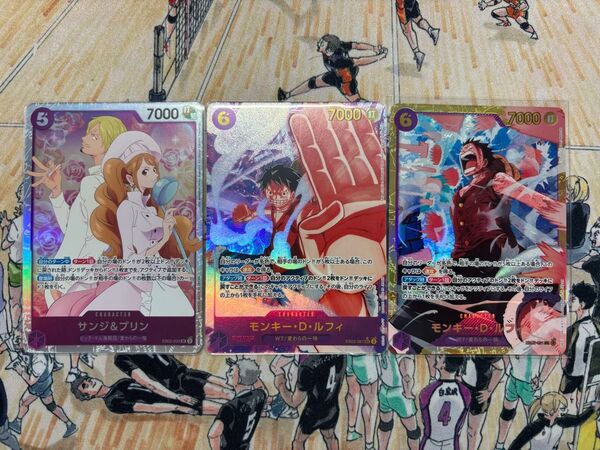ワンピースカード 緑紫ルフィ デッキパーツ SEC SR パラレル