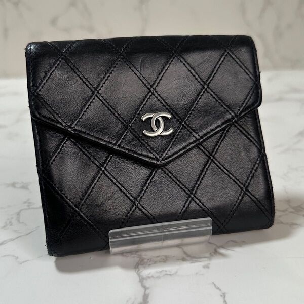 CHANEL ビコローレ Wホック折り財布