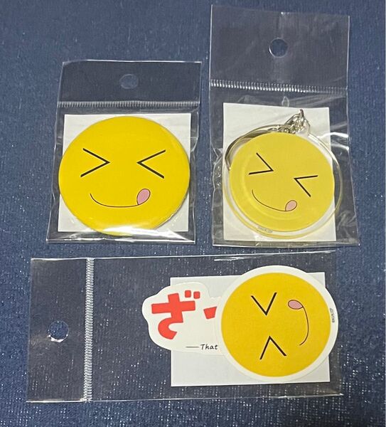ざつ旅 ちかの缶バッジ アクリルキーホルダー ステッカー 3点セット