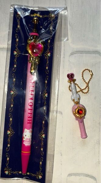 ハローキティ ストーンつきボールペン と プリキュアマスコット