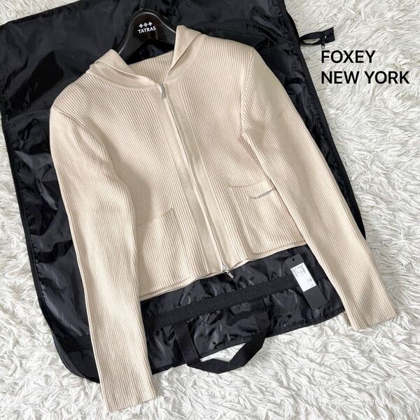 タグ付き 現行完売品 FOXEY NEW YORK フォクシーニューヨーク WINTER LILY ウインターリリー ロゴプレート