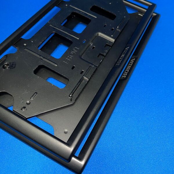 ホンダ純正ナンバーフレーム加工品 つや消しブラック