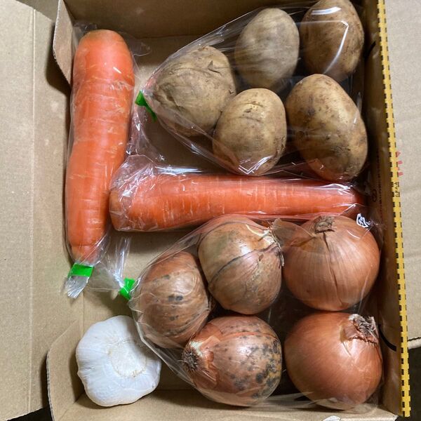 即買い歓迎!野菜詰め合わせ!じゃがいも玉ねぎSサイズにんじんにんにく!少し訳あり