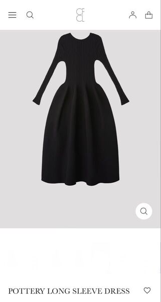cfclシーエフシーエルPOTTERY LONG SLEEVE DRESS ポッタリーロングスリーブドレス ワンピース