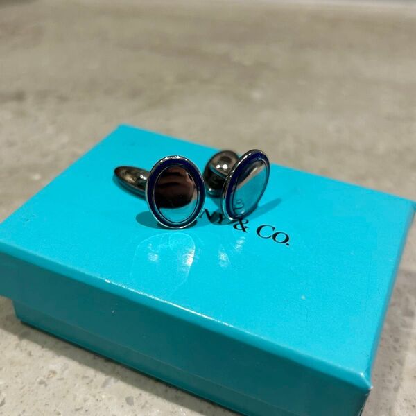 TIFFANY&CO ラウンド ライン ティファニー カフス カフリンクス