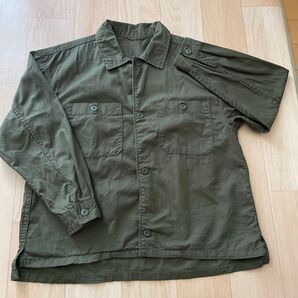 GU 150センチボタン長袖シャツ