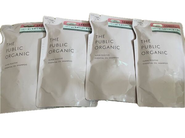 THE PUBLIC ORGANIC スーパーポジティブ エッセンシャルオイルシャンプー 4個セット