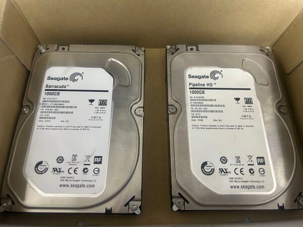 2 Seagate HDD 2個セット Barracuda/Pipeline HD 1000GB