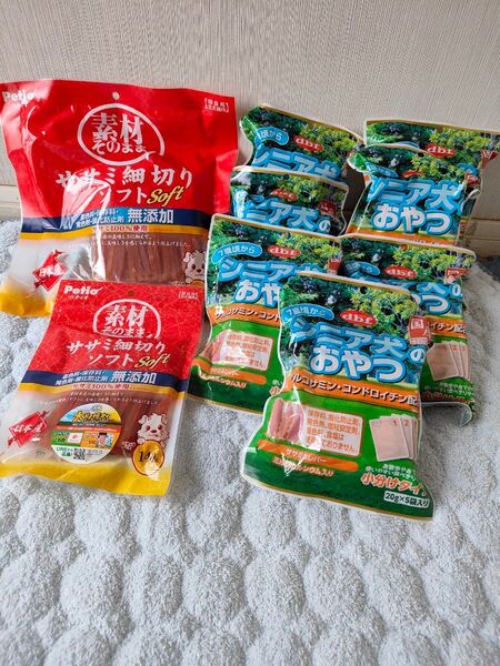 Petio 素材そのまま ササミ細切りソフト dbf シニア犬のおやつ まとめ売り