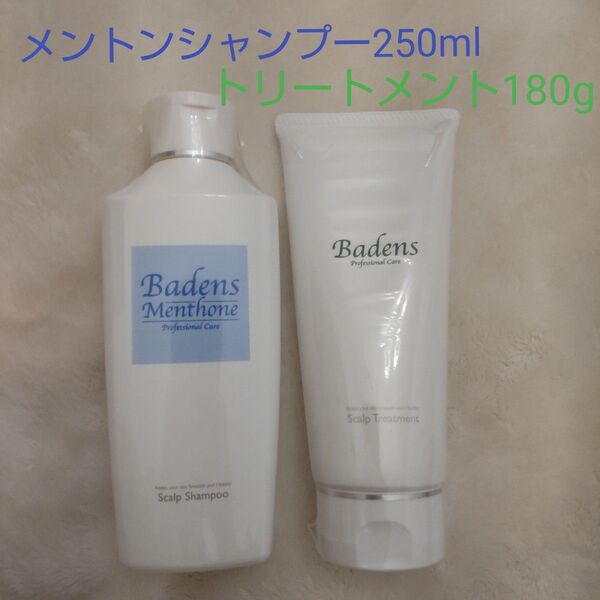 バーデンス スキャルプシャンプー(メントン)250ml・スキャルプトリートメント(ノーマル)180g