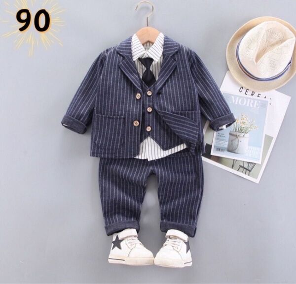 ☆新品☆フォーマル 男の子 セットアップ 入園式 結婚式 スーツ 90cm