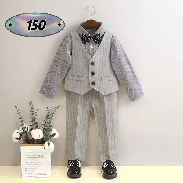 ☆新品☆フォーマル 男の子 セットアップ 入園式 結婚式 スーツ 150cm