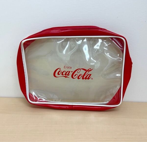コカコーラクリアポーチ非売品 Coca-Colaノベルティグッズ コカ・コーラ非売品ポーチ