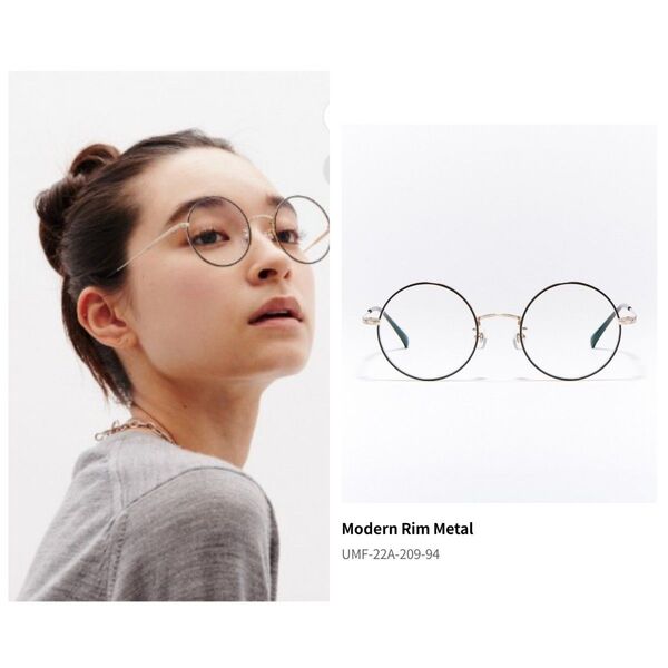 美品 JINS Modern Rim Metal UMF-22A-209