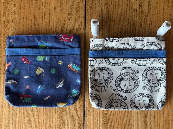 ハンドメイド 外付けポケット 移動ポケット 2個セット おまけでランチョンマット
