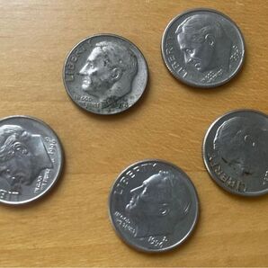 10セント硬貨 ダイム 5枚セット アメリカ 硬貨
