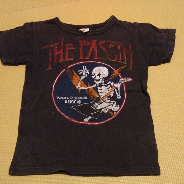 THE PASSIN Tシャツ WORLD TOUR 1972 半袖Tシャツ 130 ガイコツ ドクロ スカル