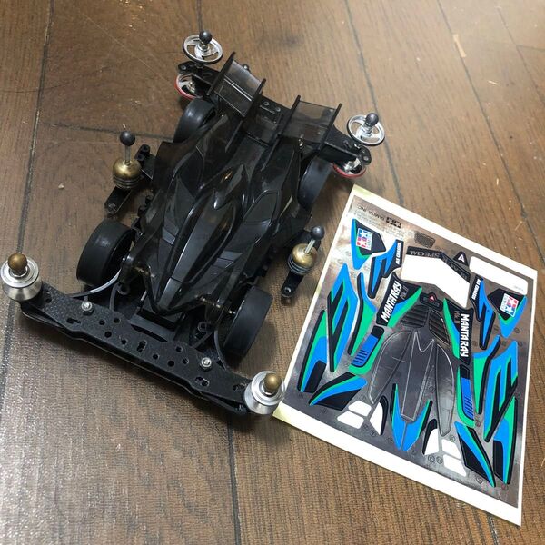 ミニ四駆 完成品 MAシャーシ マンタレイMKⅡクリヤーブラック