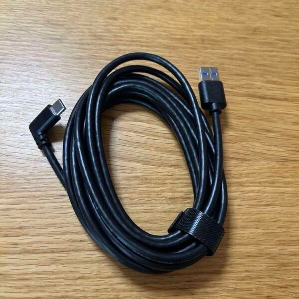 リンクケーブル USB A to Cケーブル L字 約3m ブラック