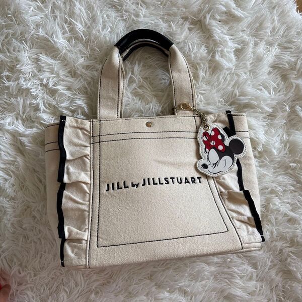 JILL by JILLSTUART】ミニー トートバッグ バッグチャーム付き ホワイト MINNIE DAY 2022 売切れ品