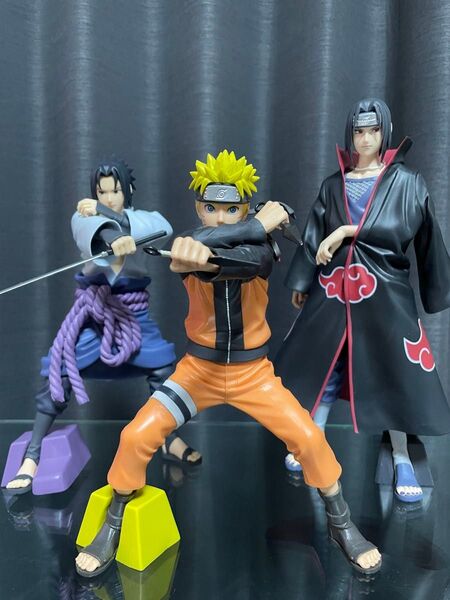 NARUTO グランディスタ うずまきナルト うちはサスケ うちはイタチ 3種フィギュアセット