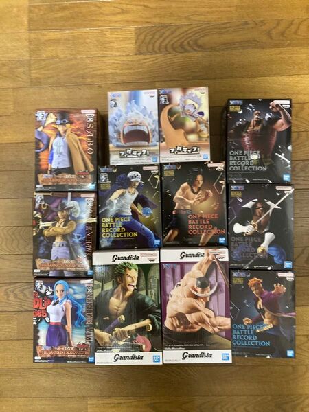 ワンピース フィギュア 12体まとめ売り 白ひげ海賊団コンプ ゾロ エース ロー マルコ ビスタ ミホーク サボ ビビ ルフィ