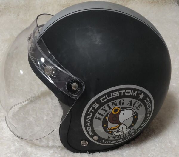 スヌーピー SNOOPY ジェットヘルメット シールド付き 原付ヘルメット バイクヘルメット